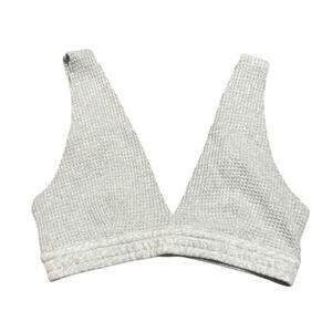 NWT Aerie Waffle Knit Sleep Bra Bralette Lounge Top Gray M
